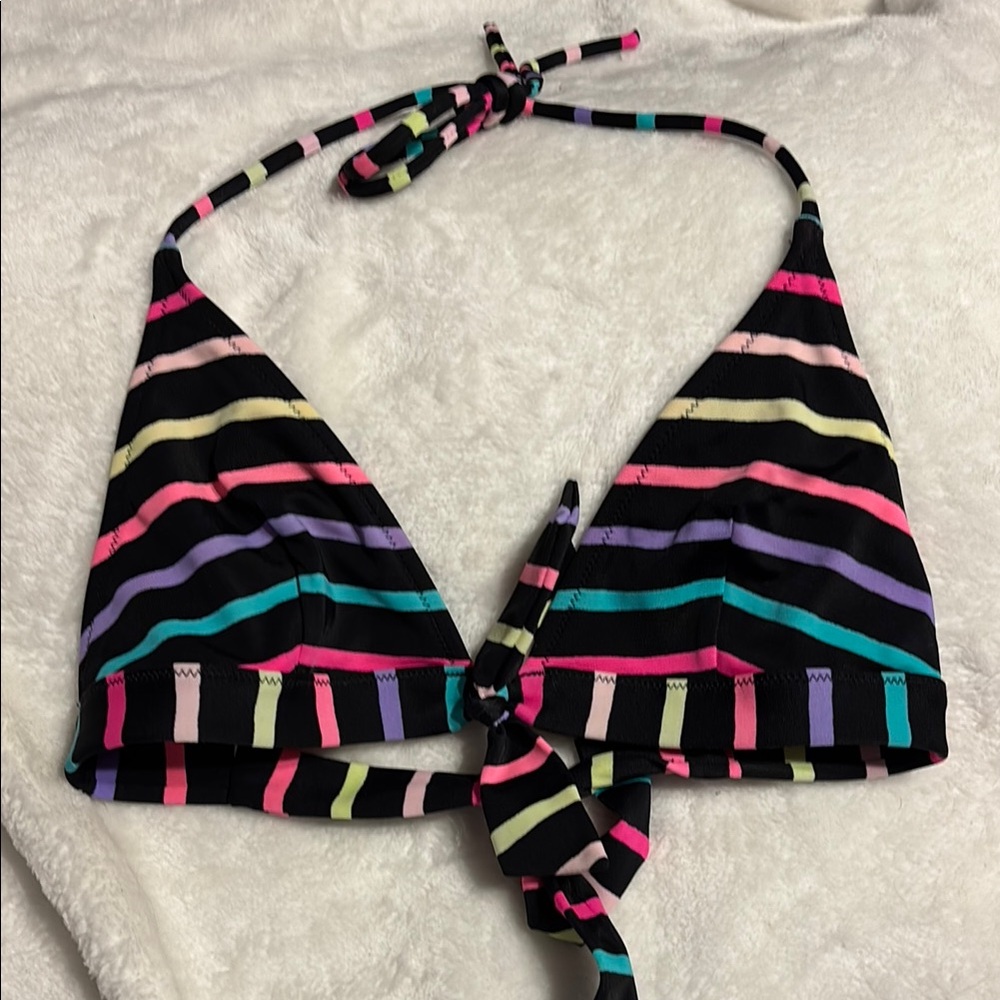 Victoria's Secret Multicolor Striped Bikini Top